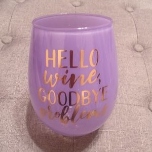 Purple/Rose Gold Oversized Wine Glass